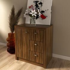 Balcão para Escritório 68cm com 1 Porta e 3 Gavetas ME4111 - Tecno Mob