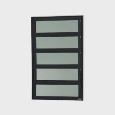 Janela de Alumínio Basculante 100x40cm Vidro Mini Boreal Elite Brimak