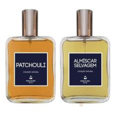 Kit Perfumes Anos 70 Masculinos - Patchouli + Almíscar 100ml - Essênci