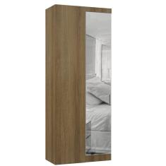 Modulo Guarda Roupa Canto Reto 1 Porta Com Espelho Avela