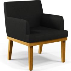 Poltrona Decorativa Para Sala de Estar Base Mel Beatriz W01 Material S