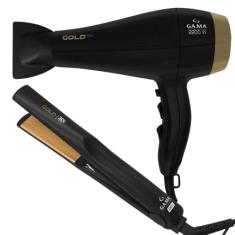 Kit Prancha e Secador de Cabelo Gold 220v