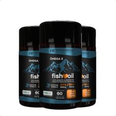 3x omega 3 fish oil meg 3 60 cps hf suplementos, NOVO