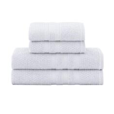 Kit Jogo de Toalhas Buddemeyer 4 Peças Banhão e Rosto Vanilla 100% Alg