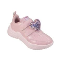 Tênis Infantil Pampili Move Game Coração Rosa Glacê 484.006-Feminino