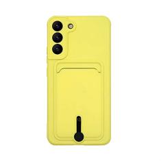 Caixa de telefone de silicone com slot para cartão de cor doce para Samsung S23 S22 Ultra S21 Plus S20 S21FE A52 A72 A51 A71 A32 A53 Capa carteira macia, T6, para Samsung A53