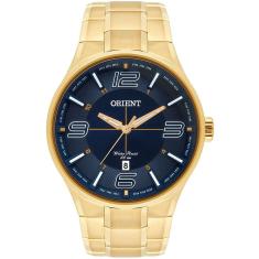 Relógio ORIENT masculino azul dourado MGSS1136 D2KX