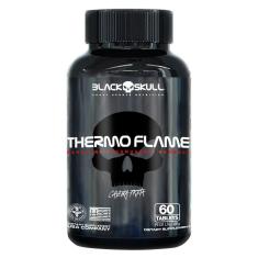 THERMO FLAME TERMOGêNICO - CAVEIRA PRETA BLACK SKULL - (60TABS) 