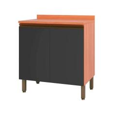 Balcão Macadâmia 80cm com Tampo 2 Portas 914101 Telasul