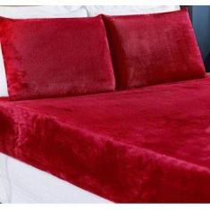 Lençol De Plush casal King Mantinha Soft Com Fronha 3Pçs - BORGON, CER