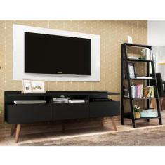 Rack Londres com Estante Escada e Painel para TV Madesa