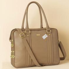 Bolsa Pasta Executiva Para Notebook Feminina Masculina de Couro Reforç