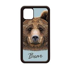 Capa Giant Wild Brown Bear Animal para iPhone 12 Pro Max para Apple Mini Mobile Case Shell