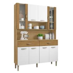 Armário de Cozinha com 2 Gavetas Pisa Freijó Supremo Ripado