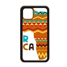 Capa Africa Fancy Map com listras para iPhone 11 Pro Max para Apple Mobile Case Shell