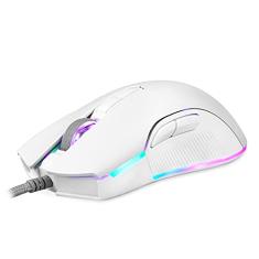 Mouse Gamer Motospeed V70 Essential, Chroma RGB, 7 Botões, 12.400DPI - Branco