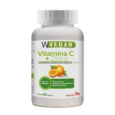 W Vegan Vitamina C 500Mg + Zinco 60 Capsulas Wvegan Vegano