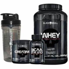 Whey Protein 900 G Black Skull Morango