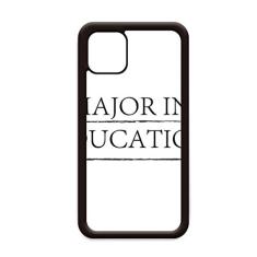 Capa com citação I Major in Education para iPhone 11 Pro Max para Apple Mobile Case Shell