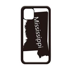 Mississippi mapa dos EUA para iPhone 12 Pro Max capa para Apple Mini Mobile Case