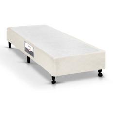 Cama Box Base Solteiro Poli Tecido Clean (78x188x27) - Castor
