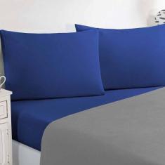 Jogo De Cama Malha Lençol 100% Algodão Gran Moratta 3 Peças Solteiro -