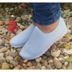 Tênis Feminino Calce Fácil Furinho Moda Fashion Conforto Trabalho Academia Dia a Dia-Feminino