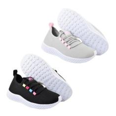 Kit 2 Pares Tenis Feminino Esportivo Original-Feminino