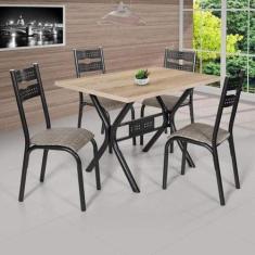 Conjunto de Mesa com 4 Cadeiras Luna - Ciplafe