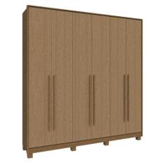 Guarda Roupa Casal 6 Portas Rimo New Paranoá - Móveis Rimo, Jequitibá/