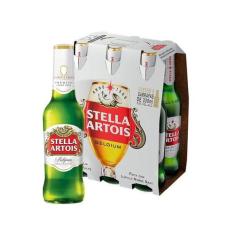 Cerveja Stella Artois Puro Malte  - Premium American Lager 6 Unidades 