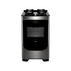 Fogão 4 Bocas Consul Inox Mesa de Vidro CFO4VARUNA, Prata, Bivolt