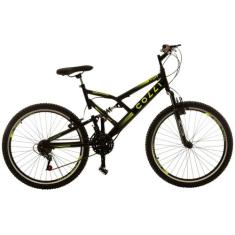 Bicicleta Aro 26 Colli GPS 21 Marchas Freio V-Brake Quadro Aço Carbono