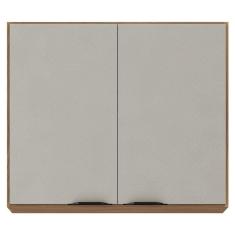 Armário Aéreo para Cozinha Firenze 2 Portas Amêndola Touch Nude Prime Tx - Demóbile