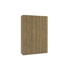 Guarda-Roupa 4 Portas 2 Gavetas Kappesberg Adapt Nogueira 