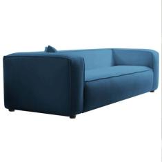 Sofá 3 Lugares 200cm Orgânico Luxo Recepção Cecília Linho - Amarena Mó