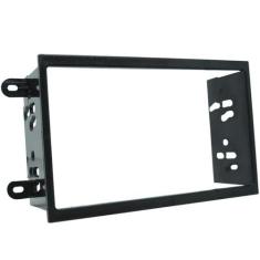 Moldura 2 Din Novo Prisma 2013 à 2018 Preta Painel Central Multimidia 