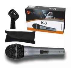 Microfone Dinâmico Com Fio K-3 De Mão Kadosh