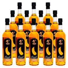 Cachaça Mista de Banana Indiazinha 750ml 12 Unidades