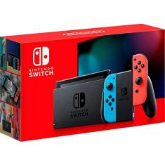 New Nintendo Switch Azul e Vermelho Neon
