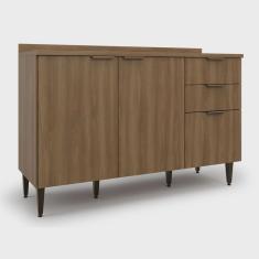 Balcão para Cozinha 2 Portas 3 Gavetas Paris Batrol Móveis