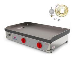 Kit - Chapa Lanche Bifeteira a Gás Pr-800 G + Kit Gás - Progás - PROGA