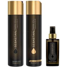 Kit Sebastian Dark Oil Shampoo Condicionador Dark Oil 95ml
