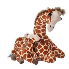 Brinquedo de pelúcia Giraffe, mamãe e bebê, Wild Republic, 25 cm