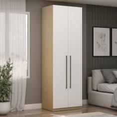 Guarda-Roupa Modulado 2 Portas 3 Gavetas 100% MDF Infinity Savana/Branco