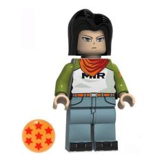 Boneco Blocos De Montar Android 17 Dragon Ball Minifigure