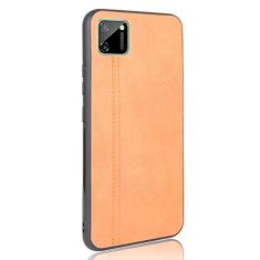 Capa para celular Oppo Realme C11 Proteção robusta 360° Capa de couro liso para Oppo Realme C11