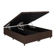 Cama Box Baú Universal CRC Linhão Brown King 186x198 - A Costa Rica