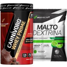 Carnívoro Whey Isolado Prime 900g + Maltodextrina 1kg Body Action - Bo