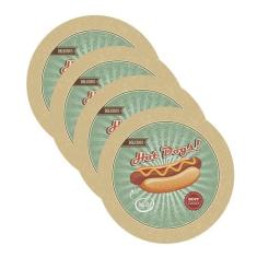 Sousplat Hot dog - NSW, 4 Peças, Sem base